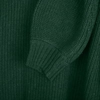 Pletni džemper prsluk za žene Žene džempere za ramena ženska jesen i zimski džemper sa dugim rukavima