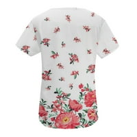 Vrhovi za žene kratki rukav ljetni modni casual trendi ispisani majica majica majica majice majice dame