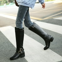 Tenjio Fallsians Women's Bowie TIE Ultra visoka potpetica čipkajte pankovske patentne pank preko čizme