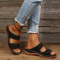 Ljetna široka širina Neklizajuća sandala za žene, otvorene ploče boemske sandale na otvorenom cipele