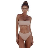 Bikini zavojni push-up brazilski kupaći kostimi bandeau plažni odjeću za kupaće kostimi Žene kupaće