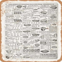 Metalni znak - Sears reprodukcija stranice Katalog sadrži bakere PG. - Vintage Rusty izgled