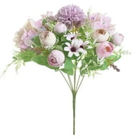 Yuehao umjetno cvijeće Prekrasna umjetna svilena cvijeća vjenčanja Valentines Bouquet Buequet Bridal