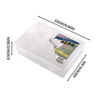 SOLACOL plastična kutija sa poklopcima velikih kapaciteta Dvostruka prozirna futrola za olovku, multifunkcionalna
