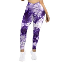 KETYYH-CHN YOGA Workout Hlače Ljeto Capris sa džepom Solid Color Sthetsy Taggings Pant Purple, XL