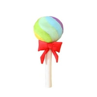 Duga boja Lollipop plišana igračka meko punjeni crtani šareni slatkiši lutku smiješni rekvicirati kuglični