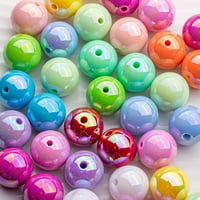 Kisor bombona u boji akrilne okrugle perle, šarene asortirane plastične perle okrugli oblik slatkih