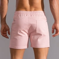 Inveife Sportske kratke hlače Muška čišćenja mens čvrste povremene modne pamučne sportske kratke hlače od usred struka