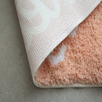 H · Y Pink Peach semircleksione rupe za neklino kupatilo za spavaću sobu kupaonica kuhinja podna mekana voda apsorpcija malih tepiha za dječju sobu