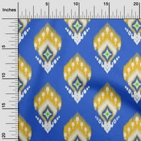 Onuone pamučne svilene plave tkanine azijski IKat šiveni zanatske projekte Tkanini otisci sa dvorištem
