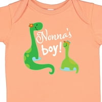 Inktastic Nonnas Boy Badson Dinosaur Daft Baby Boyysuit