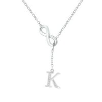 Početna ogrlica za tassel u obliku tasselja Keusn za žene od legure za žene A Z abeceda Početne ogrlice za nakit za tinejdžere