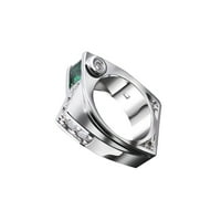 Prstenovi za žene Jedinstveni dizajn Metalni geometrijski kvadratni cirkon ženski prsten nakit poklon