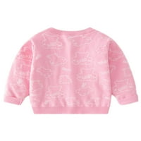 Leuncero Girls casual svirajući pulover Loose Ridbed pletene džempere pletiva topli džemper ružičasta