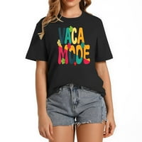 Recey Mode udobna ženska majica sa stilskim grafičkim otiskom