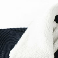 Jakne za čišćenje za muškarce Zimske termalne fleke Sherpa obložen jaknom kaput Casaul Laper dugih rukava guste jakne
