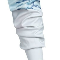 Hoodies za teen djevojke - gradijent print modni džep dugi rukav pulover jesen i zimski duksevi bijeli duksevi m
