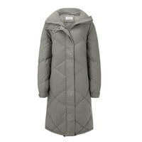 Rovga pamučna jakna zimska dugačka dugačka dolje pamučna jakna pamučna jakna Stolna jakna za ovratnike