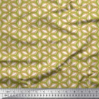 Soimoi Japan Crepe Satin Tkanina Geometrijska mandala Print Šivenje šipce tkanine