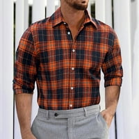 Muška majica klasične muške košulje s dugim rukavima Modni casual moderan tanka pruga tanka lagana prozračna