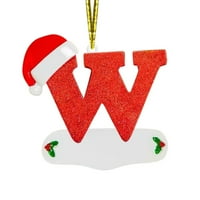 Ukrasi za božićne abecede Wendunide Abeceda Personalizirani ukrasi Božićni personalizirani kućni dekor