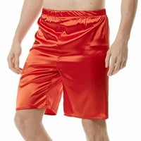 Muški satenski bokserskih kratkih hlača pidžamas kratke hlače za spavanje donje rublje plaža kratke
