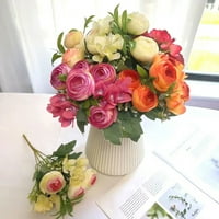Artificial Rose Cvijet Realistic Bright Boja Jednostavno održavanje DIY Vjenčani buketi Lažni postrojeni