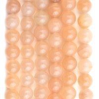 TheBeadchest breskve narančaste okrugle aventurske perle