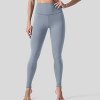 Ženske joge hlače ravno noga joga hlače za žene sitni duljina pantalona hlače elastičnost čvrsta fitnes
