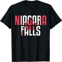 Niagara Falls vodopadi Kanada Suvenir Majica Crna 3x-velika