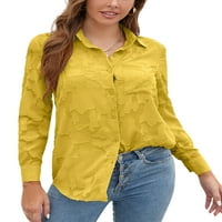 Paille žene švicarske točkice elegantna tunika majica labavi radovi na vrhu majica dolje uredske majice