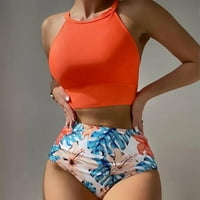 Ženski kupaći kostimi Tummy Control Plus size Coleit CoverUp modni bikini set kupaći kostim Dvije punjene