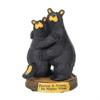 Noverooti zauvijek i uvijek godišnjica vjenčanja Black Bear Par Figurine