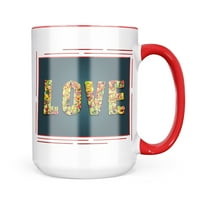 Neonblond Love Mješani voćni zdravi krig poklon za ljubitelje čaja za kavu