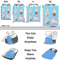 Slatki crtani zečji tisak serije uzorak sa jastučnice kvadratni jastučni list Početni ormar za ukrašavanje