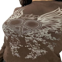 Ženski cvjetni print ljetni vrhovi kratki rukav kvadratni vrat Ležerne majice Ruched Prednji trbuh Sakrij
