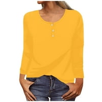Bluze za žene, Ženski okrugli rukav za vrat Ljetni odmor T košulje Cvjetni tisak plus veličina Bluze Ekousn