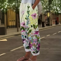 Kelajuan ženske ravno hlače, labavi mahovi od velikih struka, pune boje casual ljetne proljetne duge pantalone