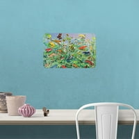 Uorcsa Popularni odmor Versatilni V izrez Loose cvjetni ispisani hladni rame s dugim rukavima, Dnevni
