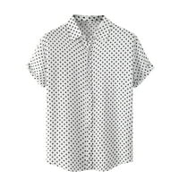 Košulje za žene Grafičke masene Trendy grafički otisak sa vratom s posadom s dugim rukavima crna xxl