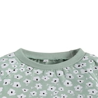 2dxuixsh tanke pamučne košulje za ženske bluze TEE modne majice Top Ispis O-izrez rukave Žene kratke