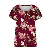 Aueoeo boemska haljina za žene, ljetne haljine za ženska plaža pokrivaju Boho cvjetni print bez rukava