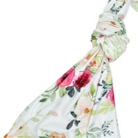 Ženske haljine za slobodno vrijeme cvjetno tiskano od ispisano retro ruffle tmirati V izrez visoki struk