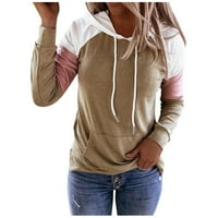 Plus veličine Žene Solid Color Top Jesenski dugi rukav sa ramena T Košulja Ležerne prilike za bluze,