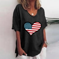 Ženska majica Žene Print Lansean Bandeau rezervoar Ležerne prilike bez rukava Letnji odmor Top Majica