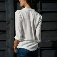 Hanzidakd plus vrhovi veličine za žene ženska labava košulja prednje i stražnje rublje uzorak majica