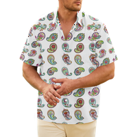Zootopia Nick Judy Muška havajska majica, Zootopia Revel Loose Džep za kuglanje Summer Beach majice