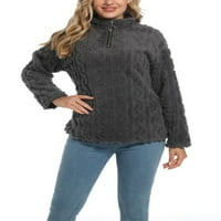 Ženska modna modna pletena džemper sa dugim rukavima