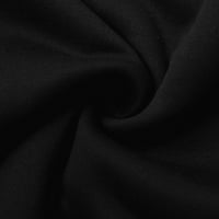 Žene Ljetne vrhove V izrez Majica Solid Color T Majica Comfy Tee Holiday Pulover Black XL
