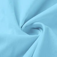 Ženski vrhovi čipkasti panel majica kratkih rukava okrugli izrez čvrsti boje